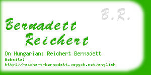 bernadett reichert business card